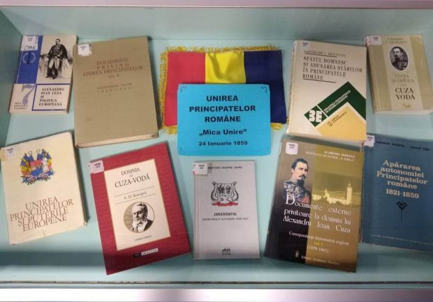 Vitrină de carte – 24 Ianuarie, Unirea Principatelor Române – BJPD 24-01-2023
