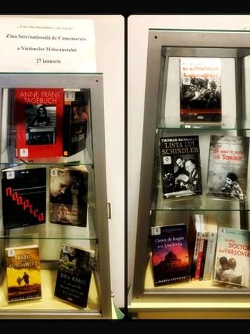 Vitrina de carte la BJPD – Ziua Internațională de Comemorare a Victimelor Holocaustului – 27 ianuarie 2023