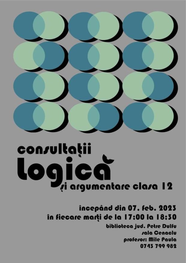 Afis Cerc logica la BJPD 06-02-2023