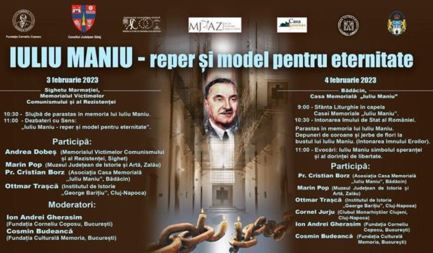 IULIU MANIU – reper și model pentru eternitate Afis 03-02-2023