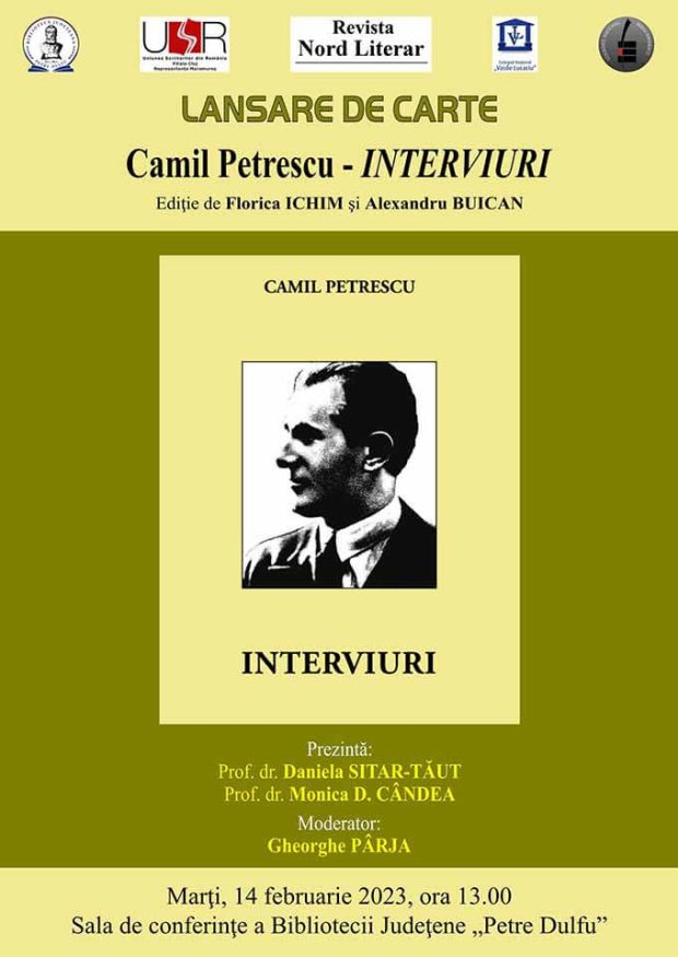 Lansare de carte „Camil Petrescu – Interviuri” – BJPD 14-02-23