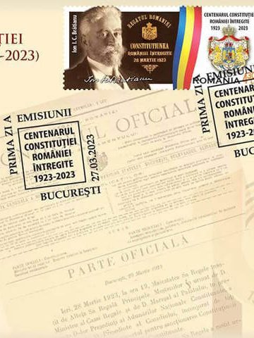 Jurnal filatelic – Centenarul Constituției României Întregite – 28 martie 2023
