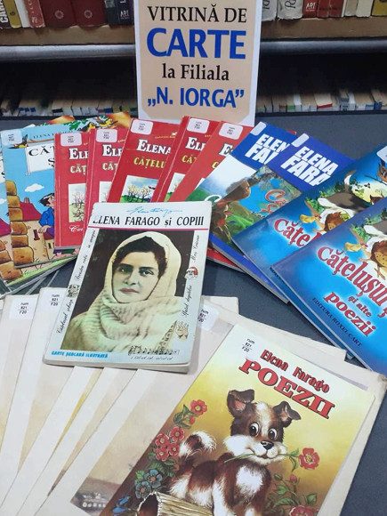 „Elena Farago, o viaţă dedicată copiilor” – vitrină de carte la Filiala Iorga BJPD 29-03-2023