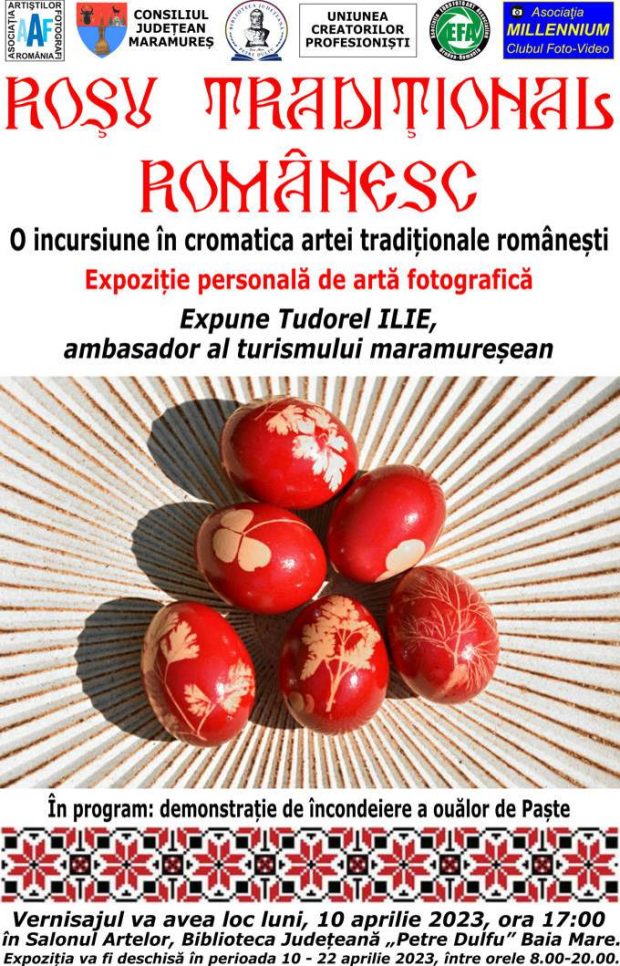 Expozitie ROSU TRADITIONAL ROMANESC – Tudorel Ilie – 10-04-23