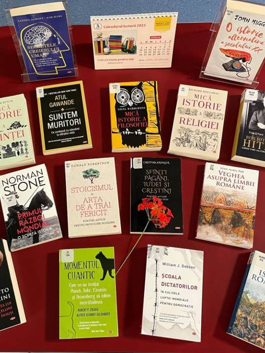 Expoziţie de carte – Calendarul lecturii la BJPD, Aprilie 2023