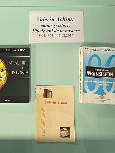 Valeriu Achim, 100 de ani de la naștere – Vitrină de carte la BJPD 08-04-2023