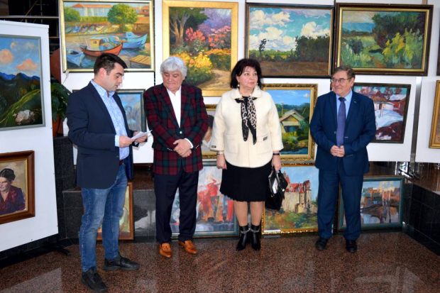 Vernisajul expoziției de pictură a artistului plastic basarabean Leonid Popescu la BJPD 06-04-23