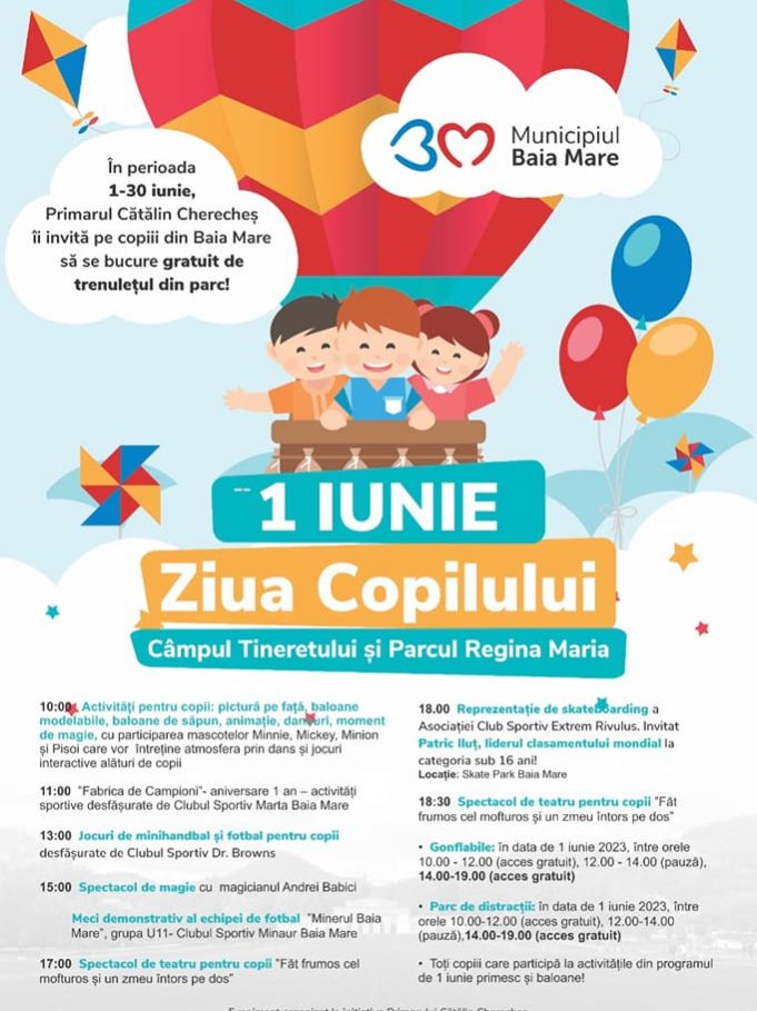 Ziua Copilului – 1 iunie 2023 – Municipiul Baia Mare