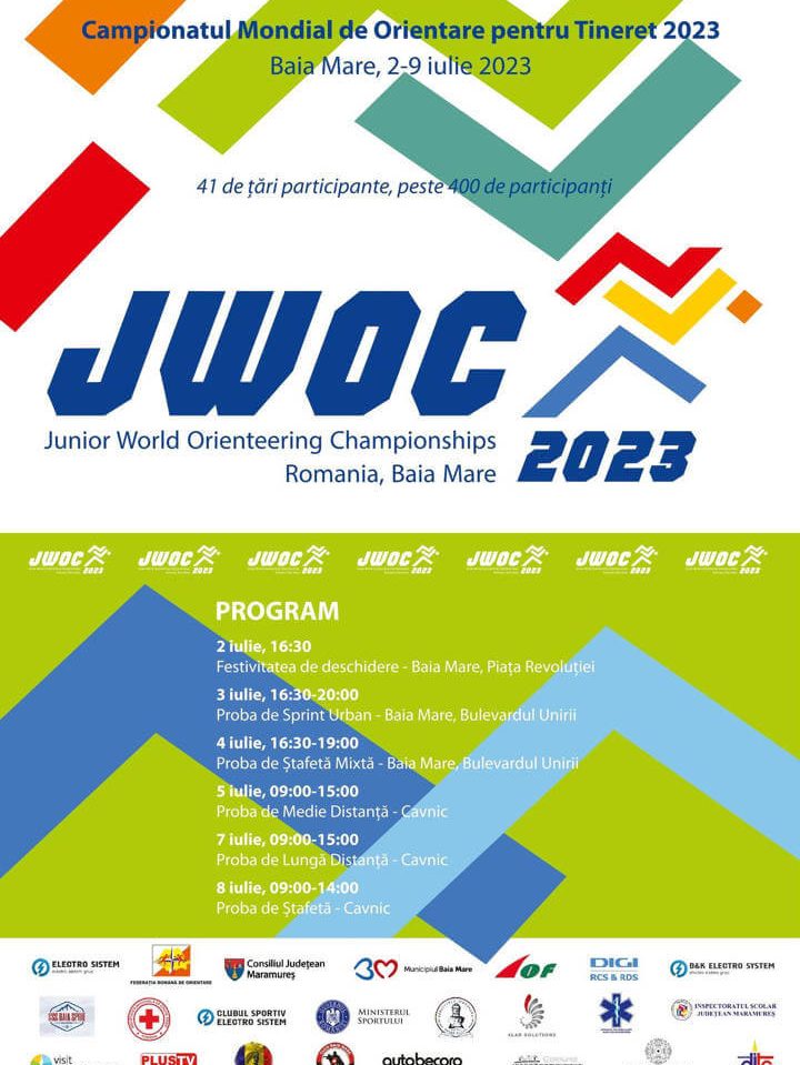 Campionatului Mondial de Orientare pentru Tineret – JWOC 2023