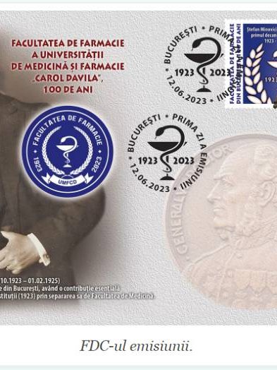 Jurnalul filatelic – Centenarul Facultății FM „Carol Davila”, 13-06-23