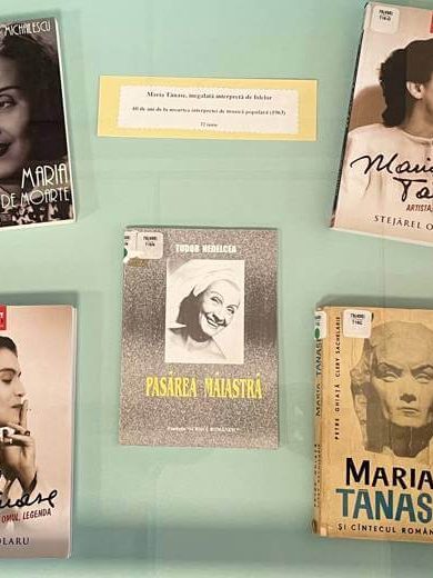 Maria Tănase, inegalată interpretă de folclor – 60 de ani – Vitrină de carte la BJPD 22-06-23