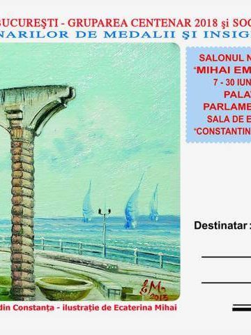 Plic filatelic dedicat Salonului Național „Mihai Eminescu” 7 iunie 2023