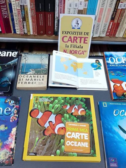 „Oceanele planetei” – Expoziţie de carte realizată la Filiala Iorga BJPD 06-06-23
