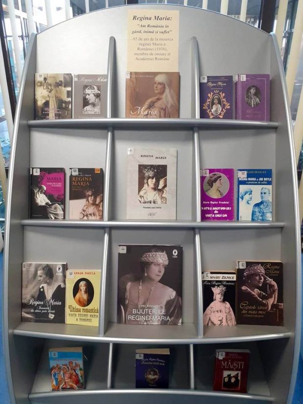 Expoziție de carte – 85 de ani de la moartea reginei Maria a României – BJPD-18-07-23