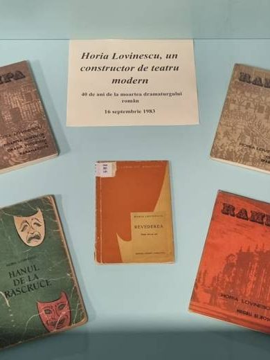 40 de ani de la moartea dramaturgului Horia Lovinescu – Vitrină de carte la BJPD – 16-09-23