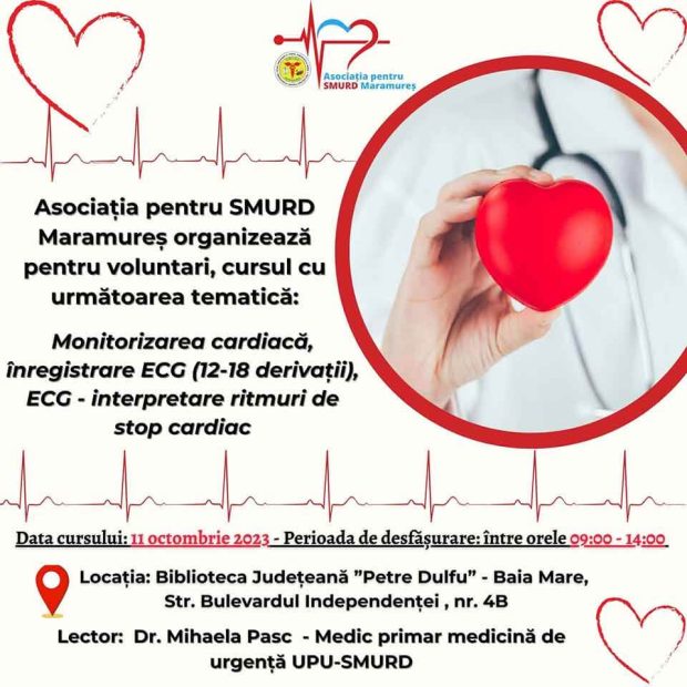 Afis curs voluntari SMURD – BJPD 11-10-23
