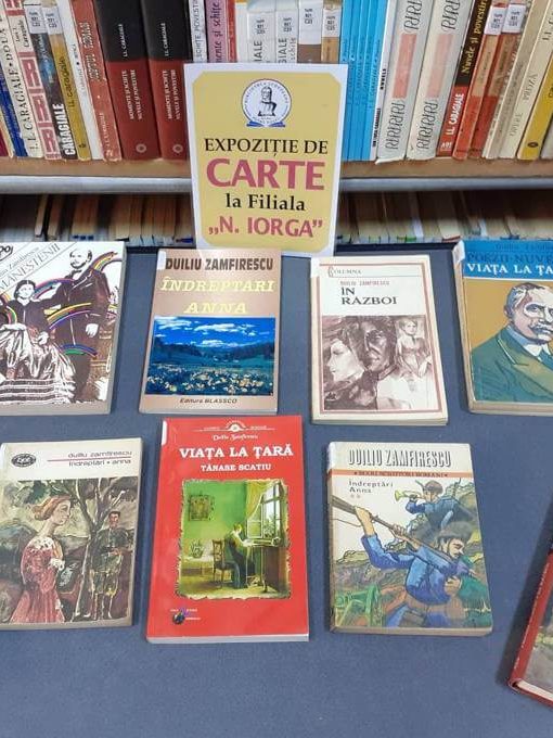 „Pe urmele lui Duiliu Zamfirescu” – 165 de ani – Expoziţie de carte la Filiala Iorga BJPD 30-10-23