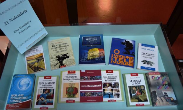 21 Noiembrie – Ziua Mondială a Televiziunii – Vitrină de carte la BJPD-21-11-23