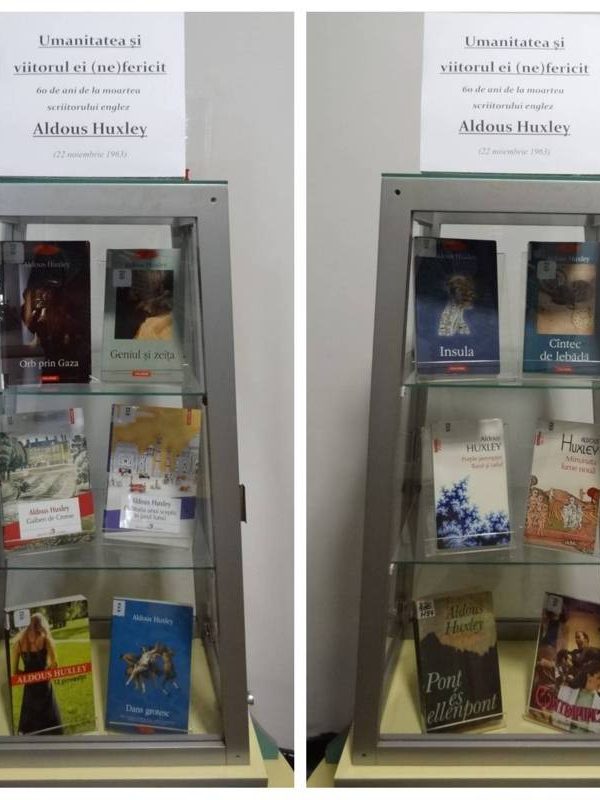 60 ani de la moartea scriitorului englez Aldous Huxley – Vitrină de carte BJPD 22-11-23