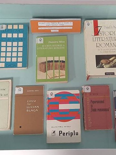 8 noiembrie – 95 de ani de la nașterea criticului și istoricului literar Dumitru Micu – Vitrină de carte la BJPD 08-11-23