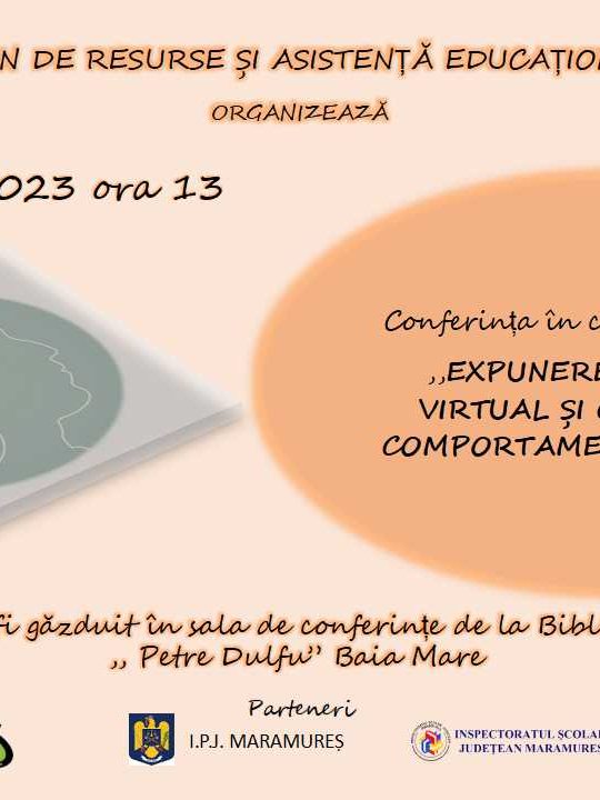 Afis Conferinta CJRAE – 22 noiembrie 2023