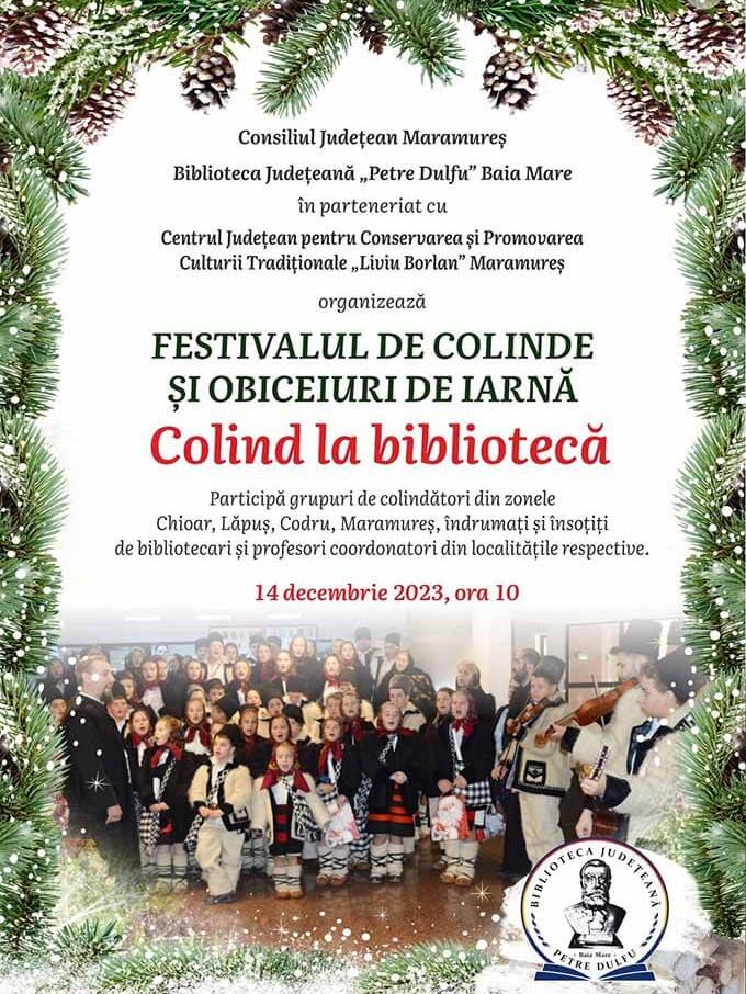 Festival – Colind la Biblioteca Judeţeană „Petre Dulfu” – 14-12-2023