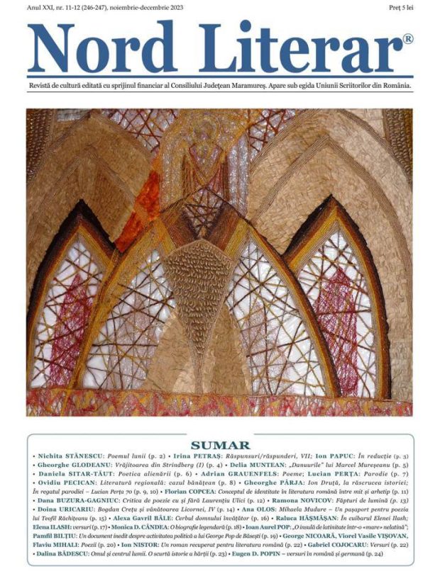 Revista de cultura Nord Literar – nr 11-12, Decembrie 2023