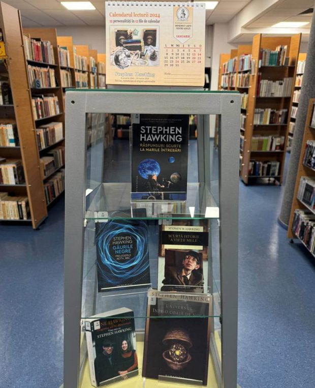 Calendarul lecturii, Ianuarie 2024 – vitrină de carte la BJPD