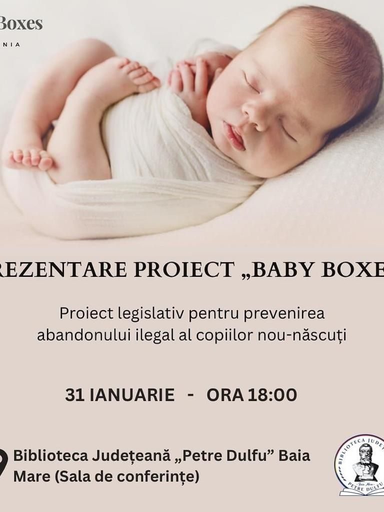 Proiect legislativ „Baby boxes” la Biblioteca Judeţeană Petre Dulfu – 31-01-2024