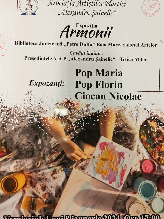 Vernisajul primei expoziții de pictură AAP „Alexandru Șainelic” – BJPD 08-01-2024
