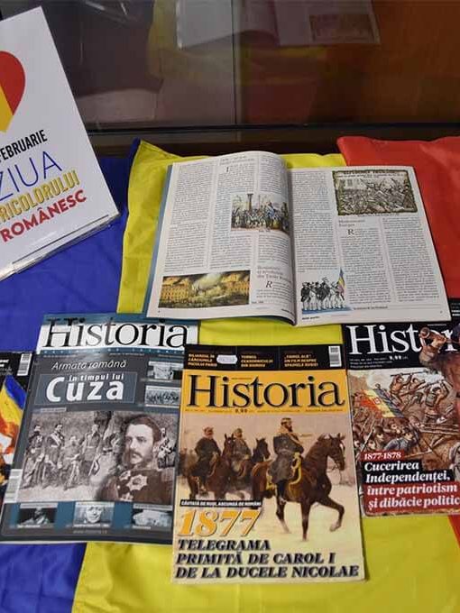 Ziua Tricolorului Românesc – Expoziție de reviste la Biblioteca Judeţeană „Petre Dulfu” 24-02-2024