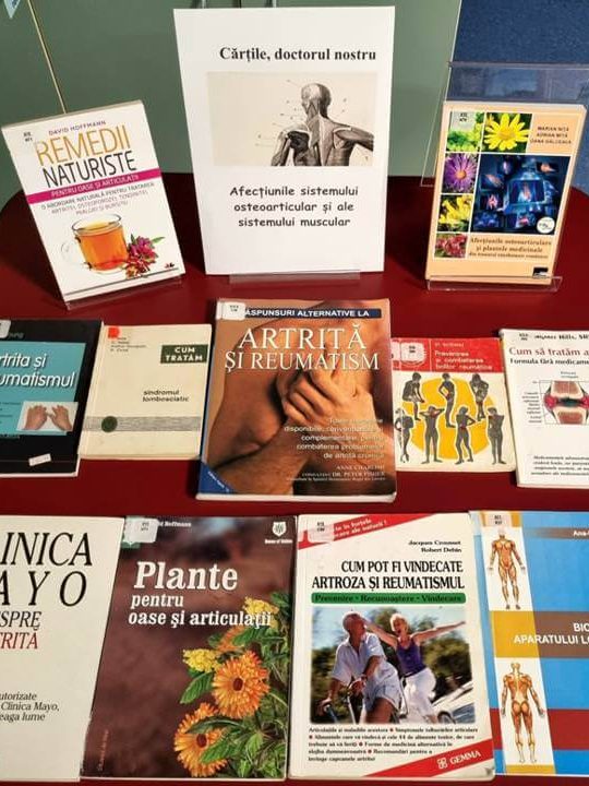 Expoziţie de carte – Cărțile, doctorul nostru – la Compartimentul Împrumut carte pentru adulți – BJPD 25-03-2024
