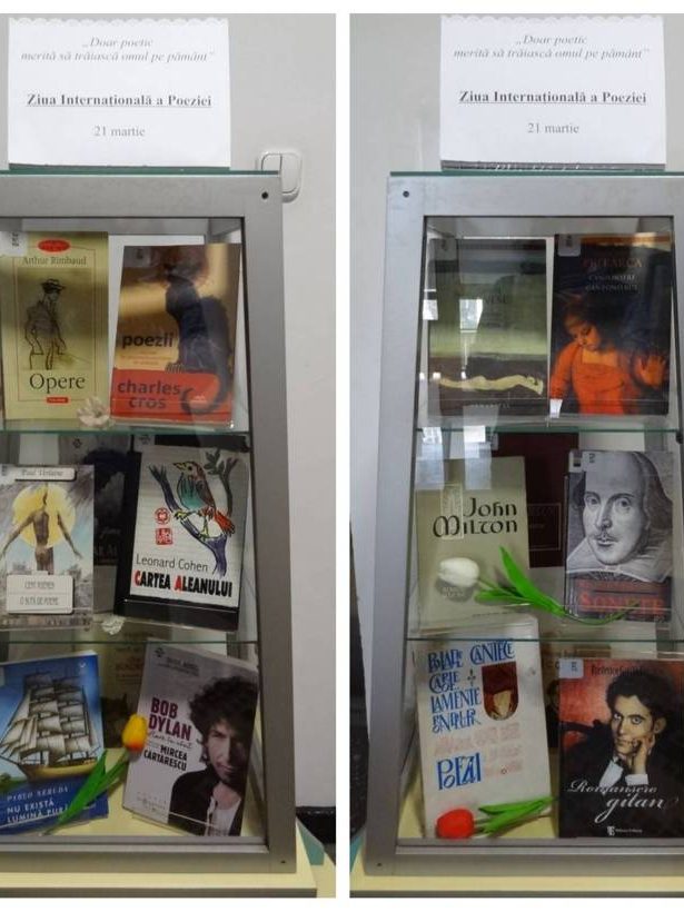„Ziua Internațională a Poeziei” – Expoziție de carte la Multiculturalia – BJ Petre Dulfu – 21-03-2024
