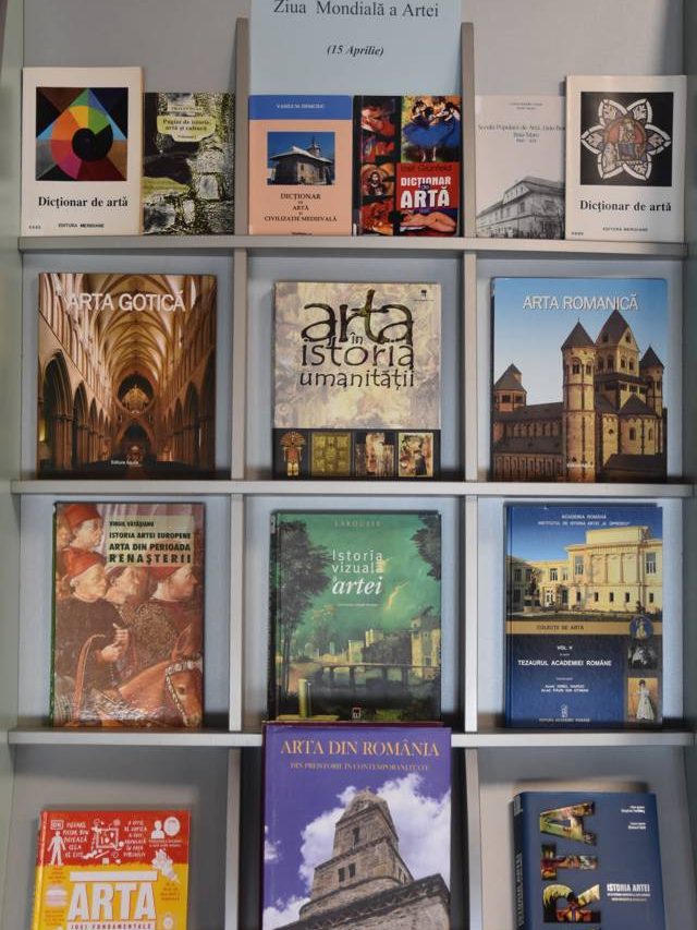 15 Aprilie – Ziua Mondială a Artei – expoziție de carte BJPD-15-04-2024