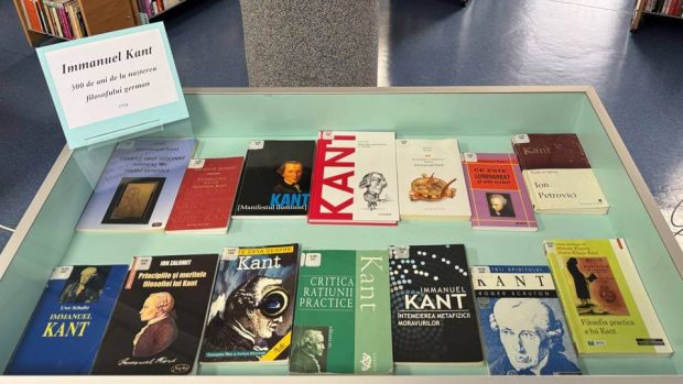300 de ani de la nașterea filosofului Immanuel Kant (1724) – vitrină de carte la BJPD 22-04-2024