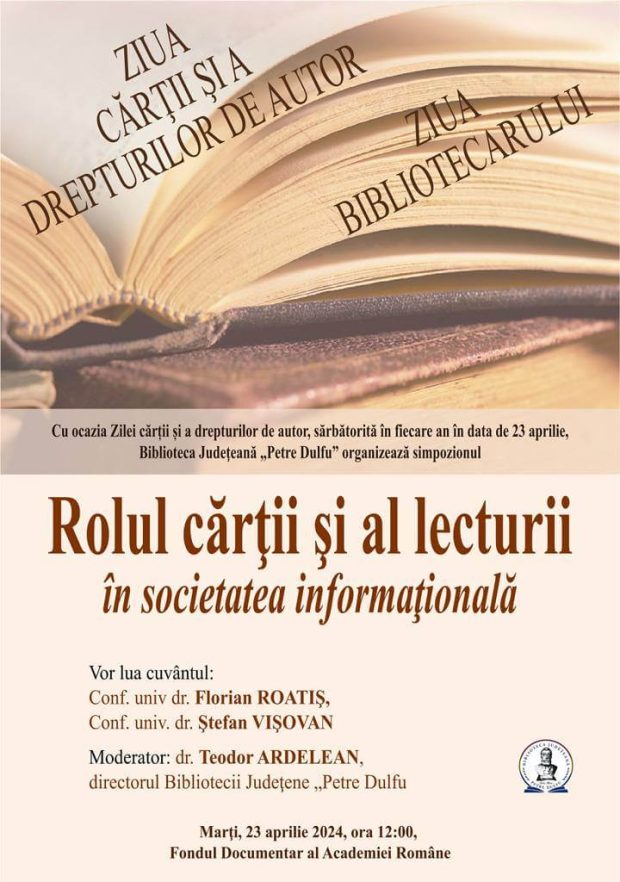 Simpozion Ziua Bibliotecarului – BJPD 23-04-2024