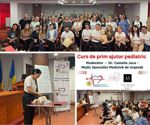 SMURD Maramureș a susținut curs de prim ajutor pediatric destinat părinților – 17-05-2024