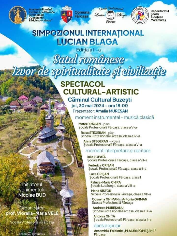 Simpozionul Internaţional „Lucian Blaga – Satul românesc, izvor de spiritualitate şi civilizaţie” – ediţia a II-a