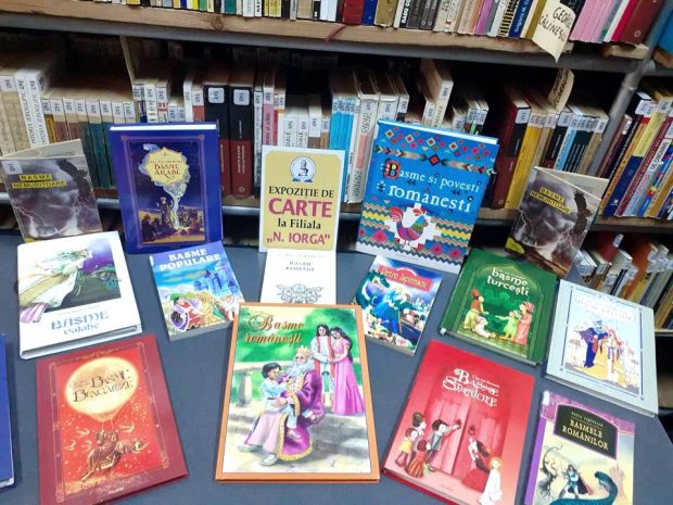 „Basmele lumii” – expoziţie de carte realizată la Filiala „Nicolae Iorga” – – BJPD 14-05-2024