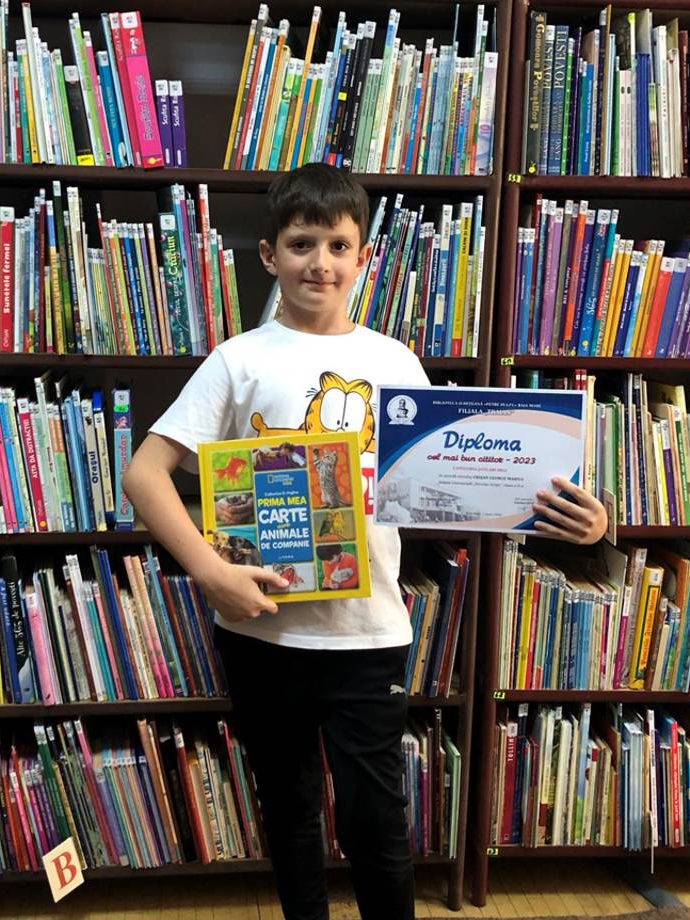 „Cel mai bun cititor” de la „Filiala Traian” – Festivitate de premiere la BJPD 30-05-2024