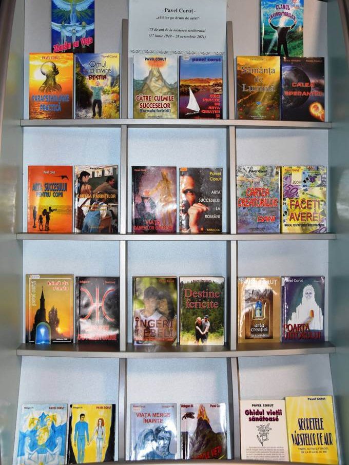 Pavel Coruț – 75 de ani de la nașterea ofițerului de informații – contrainformații și scriitorului Pavel Coruț (15 iunie 1949 – 28 octombrie 2021) – expoziție de carte la BJPD 17-06-2024