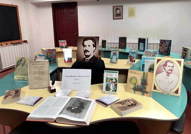 „Omagiu lui Mihai Eminescu la 135 de ani de la moarte” – expoziție de carte BJPD 15-06-2024
