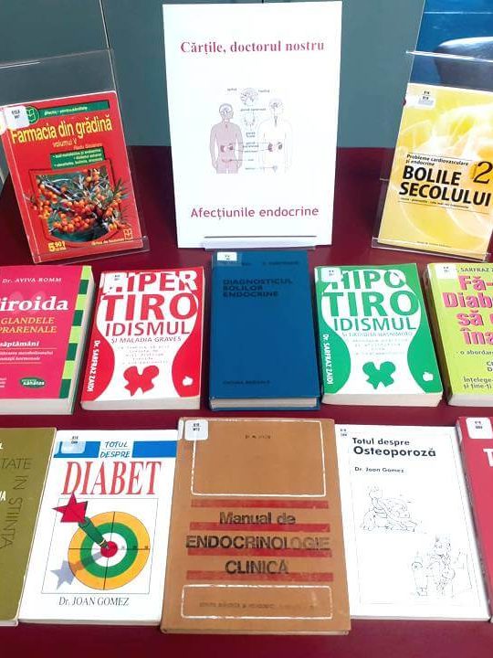 Cărțile, doctorul nostru – Afecțiunile endocrine – Expoziţie de carte BJPD 26-07-2024