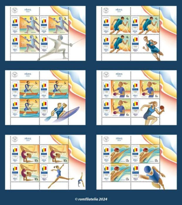 Jurnalul filatelic – Jocurilor Olimpice de Vară Paris 2024 – Sursa Romfilatelia 26 iulie 2024