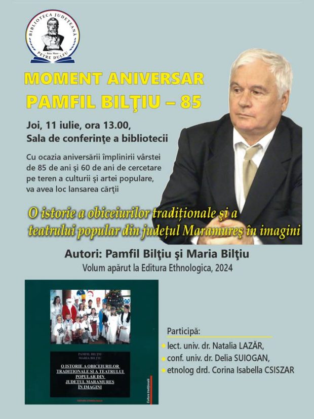 Moment aniversar – Pamfil Bilțiu – 85 de ani – BJPD-11-07-2024