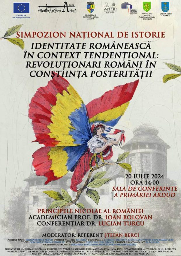 Simpozionul „Identitate românească – Revoluționarii români în conștiința posterității” – Ardud – 20 iulie 2024