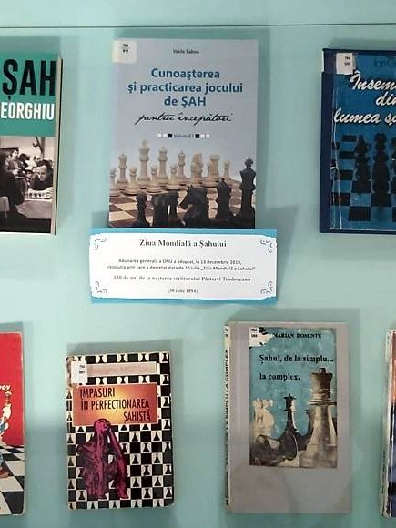 Ziua Mondială a Șahului – Vitrină de carte – 20 Iulie 2024