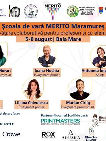 Școala de vară MERITO Maramureș 5-8 august 2024