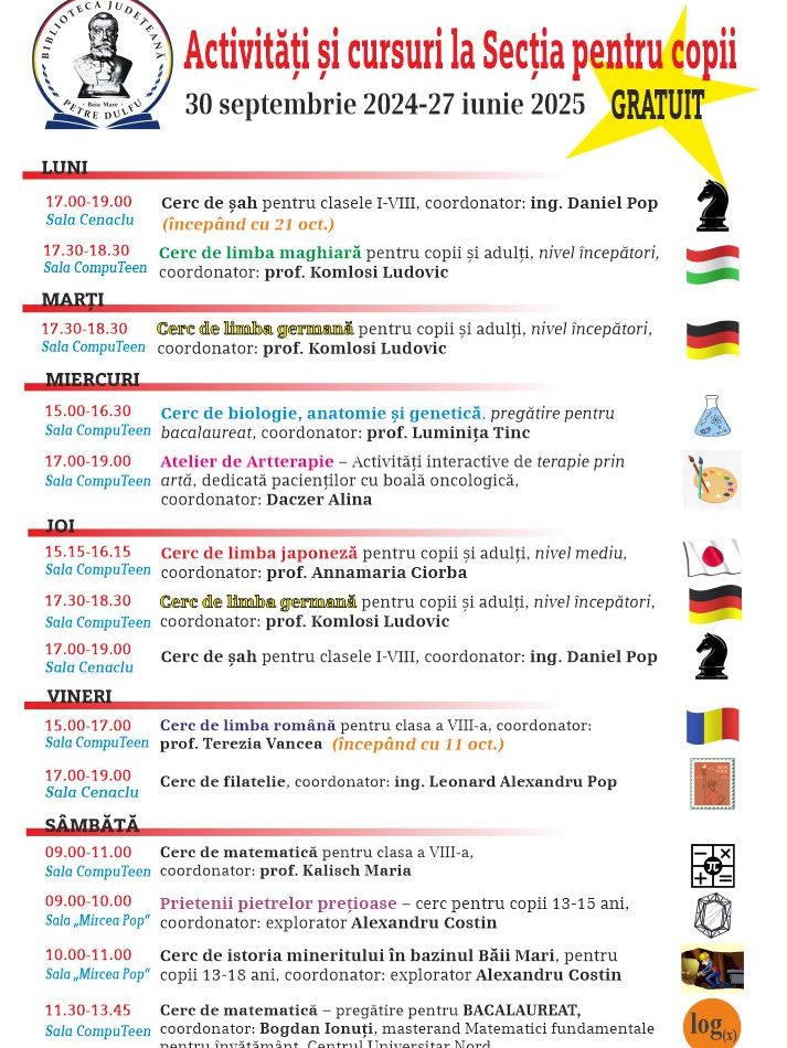 Cursuri gratuite COPII 2024-2025 MODIFICAT