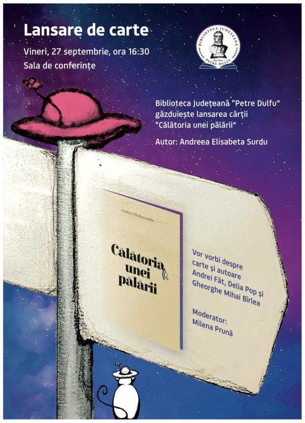 afis lansare carte Calatoria unei palarii